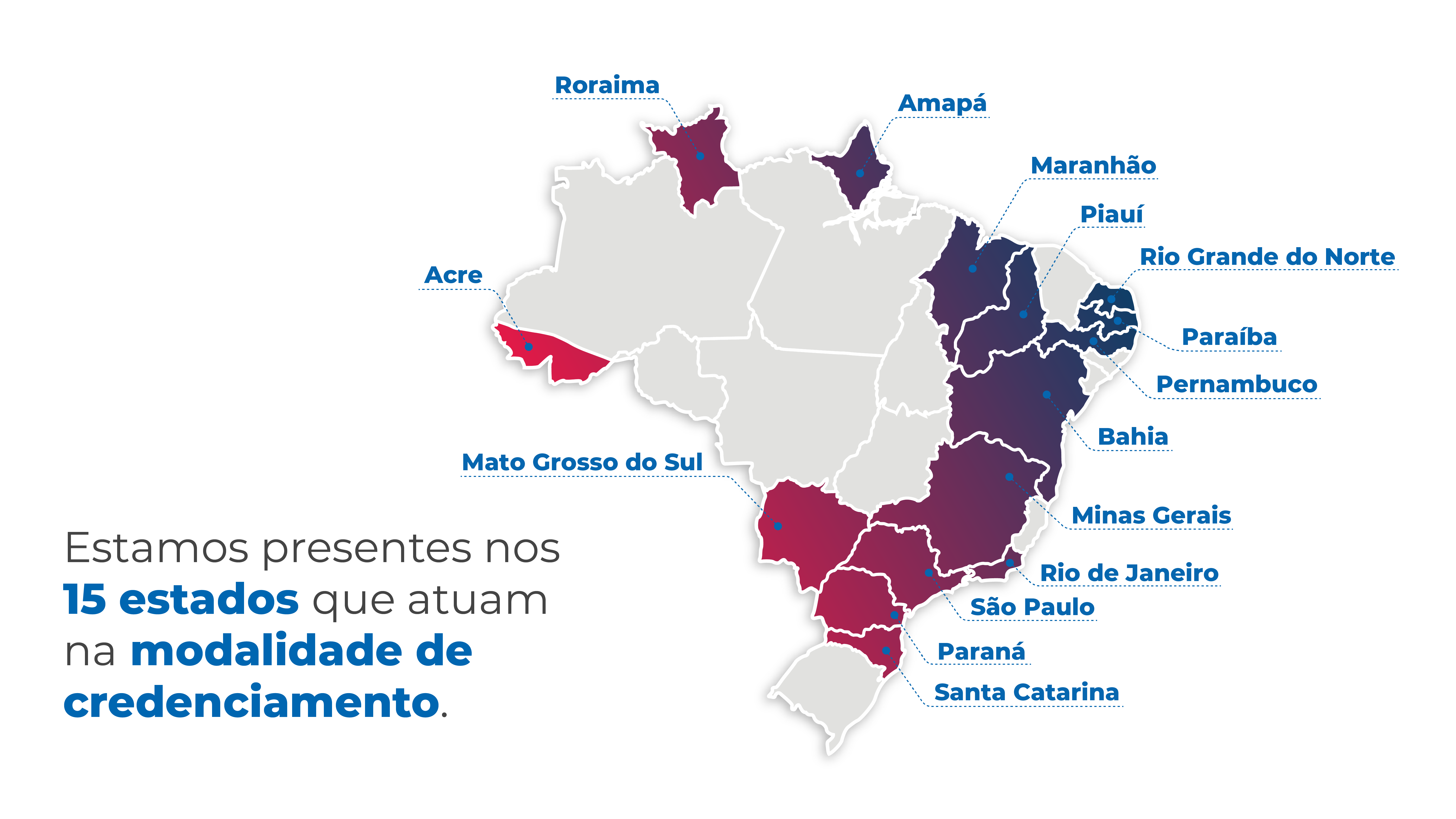 Atualmente, geramos resultados sustentáveis em 14 estados brasileiros